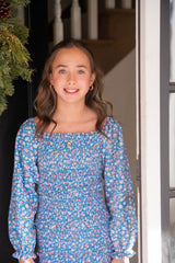 Fall Floral Smocked Dress