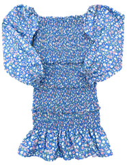 Fall Floral Smocked Dress
