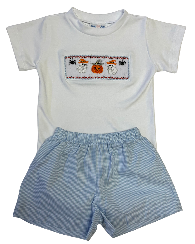 Halloween Smocked Short Set