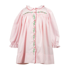 The Proper Peony Ivy Holly Girl Dress for Christmas. On a white background.