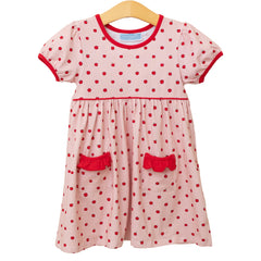 Trotter Street Kids Apple Print Dress