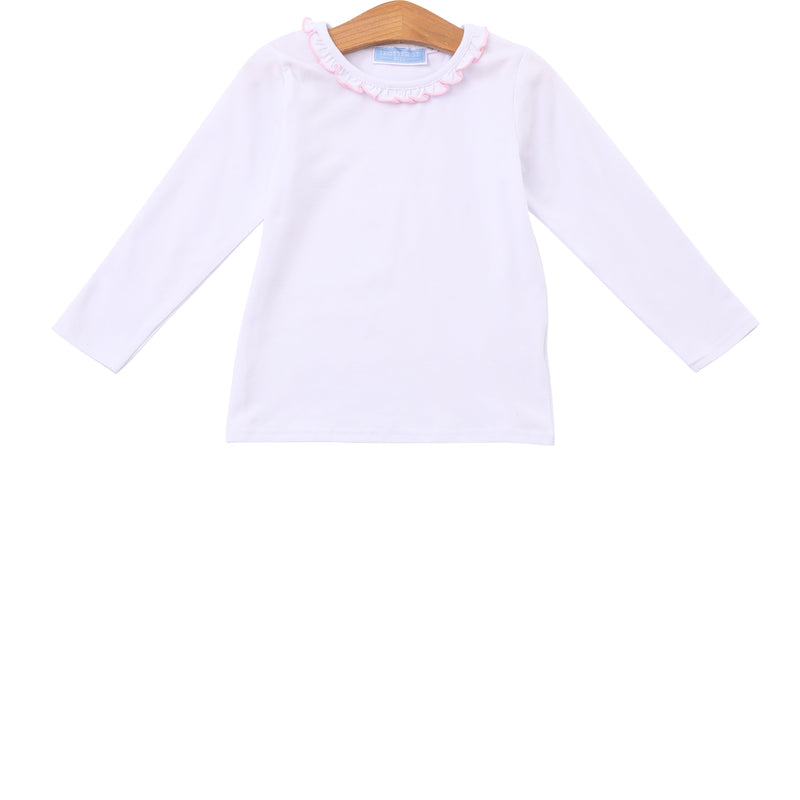 Vera Ruffle Top - Light Pink