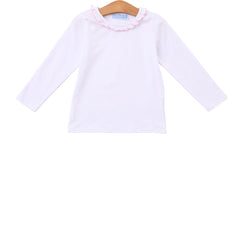 Vera Ruffle Top - Light Pink