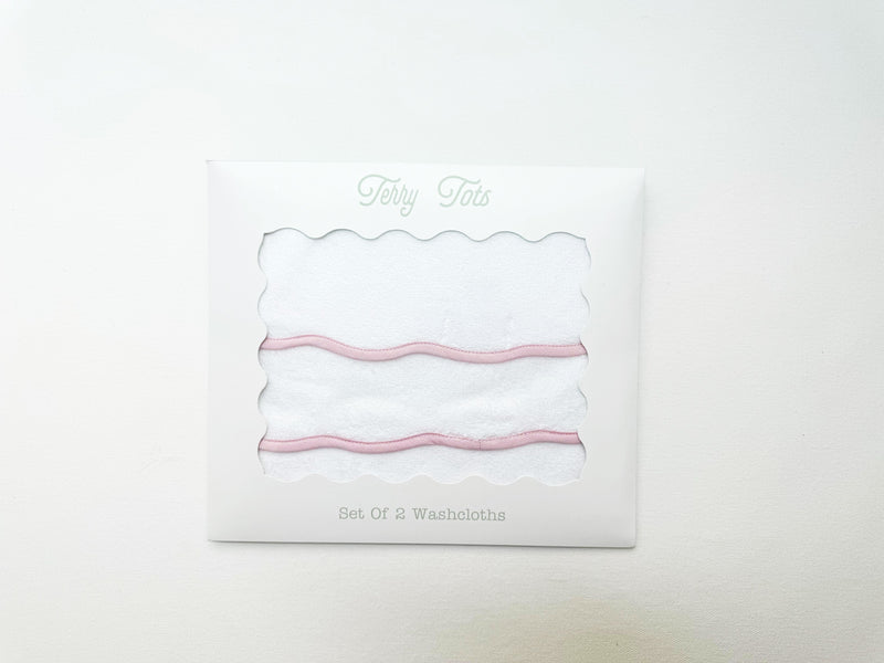 Wash Cloths - Pink Stripe