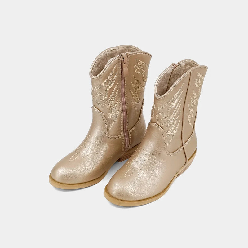 Zahara Toddler Boots - Gold