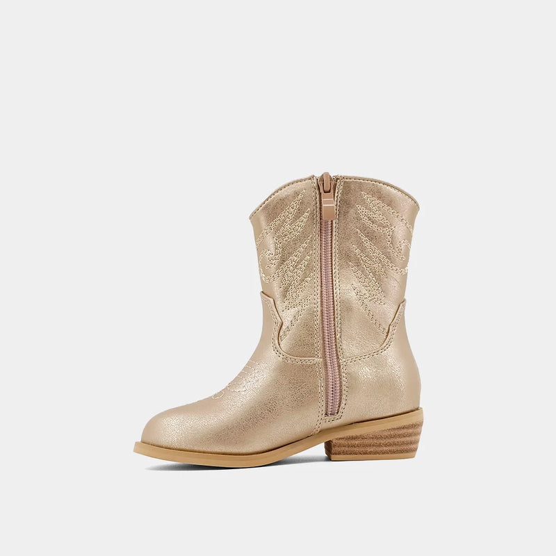 Zahara Toddler Boots - Gold