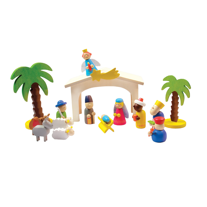 Wooden Nativity Set