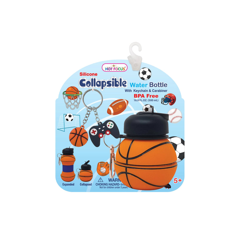 Basketball Collapsible Water Bottle