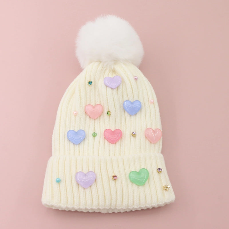 Multi Heart Beanie