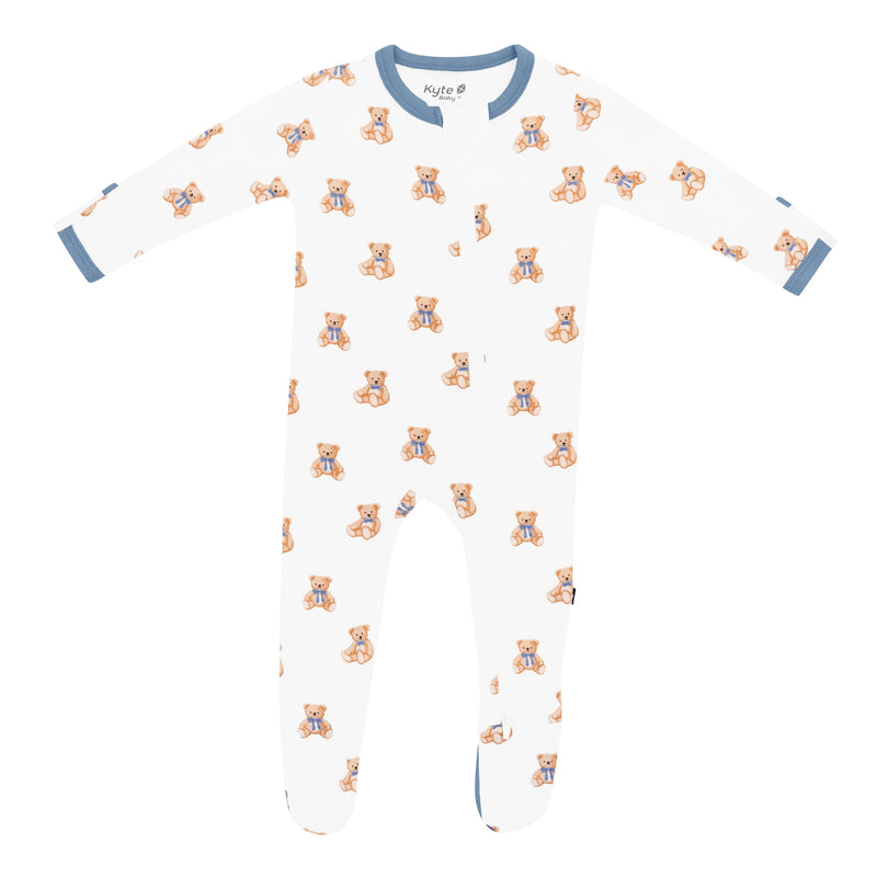 Zippered Footie - Teddy Bear