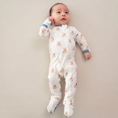Zippered Footie - Teddy Bear