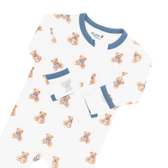 Zippered Footie - Teddy Bear