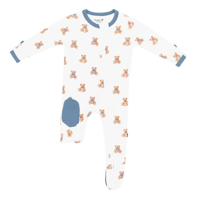 Zippered Footie - Teddy Bear
