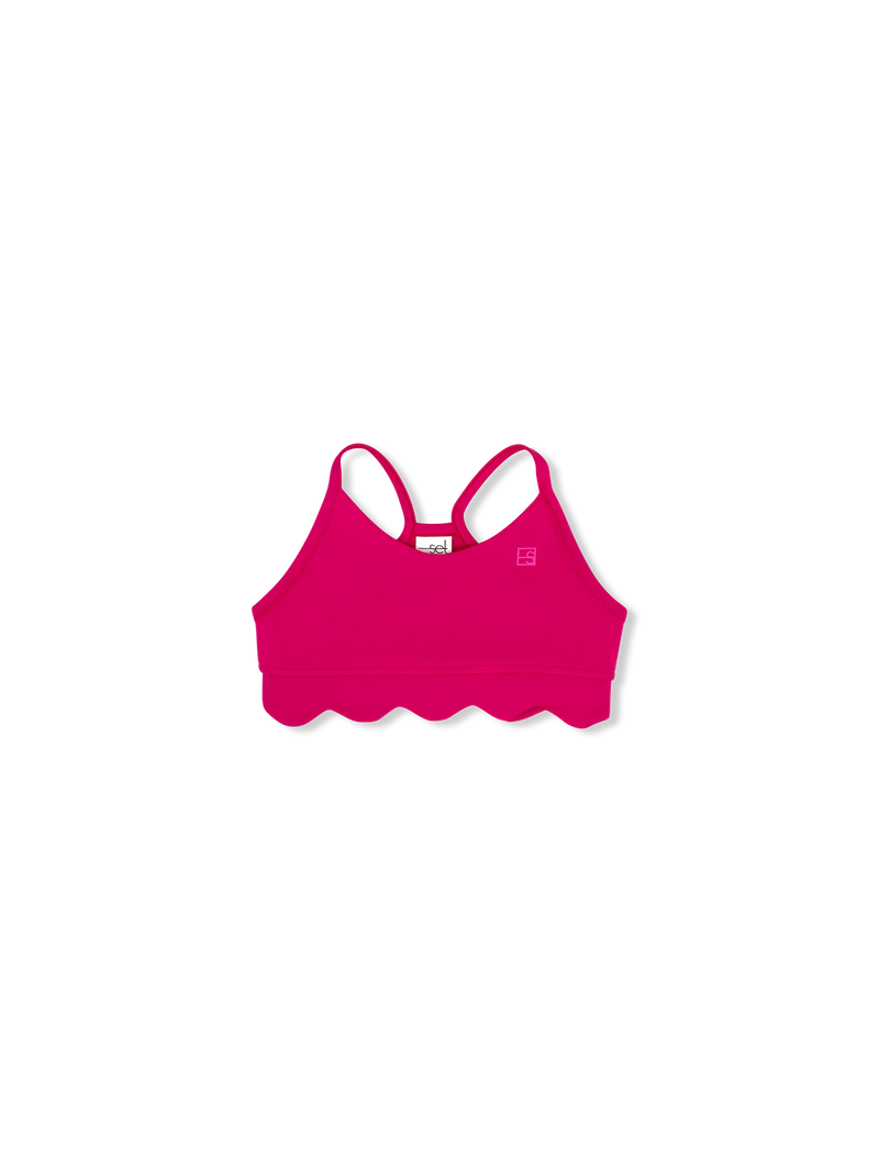 Becca Scallop Sports Bra - Pink Power