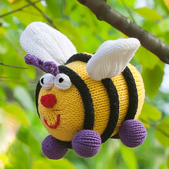 Elizabeth the Bee Knit Rattle