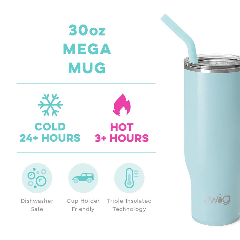 Shimmer Aquamarine Mega Mug