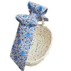 Basket Bow - Blue Floral