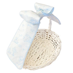 Basket Bow - Blue Toile