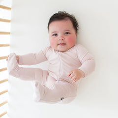 Zippered Footie - Blush