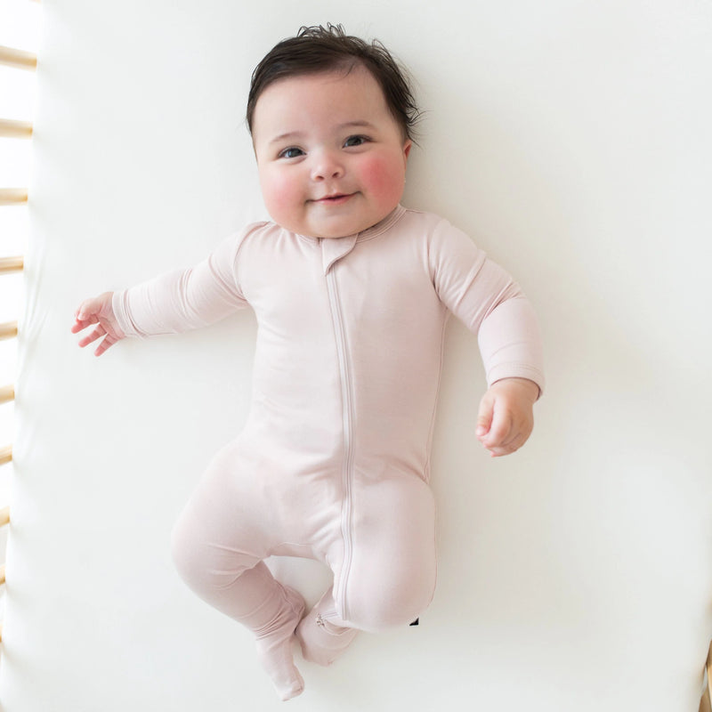Zippered Footie - Blush