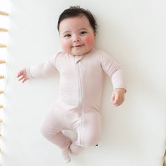 Zippered Footie - Blush