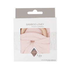 Lovey w/ Wooden Teething Ring - Blush