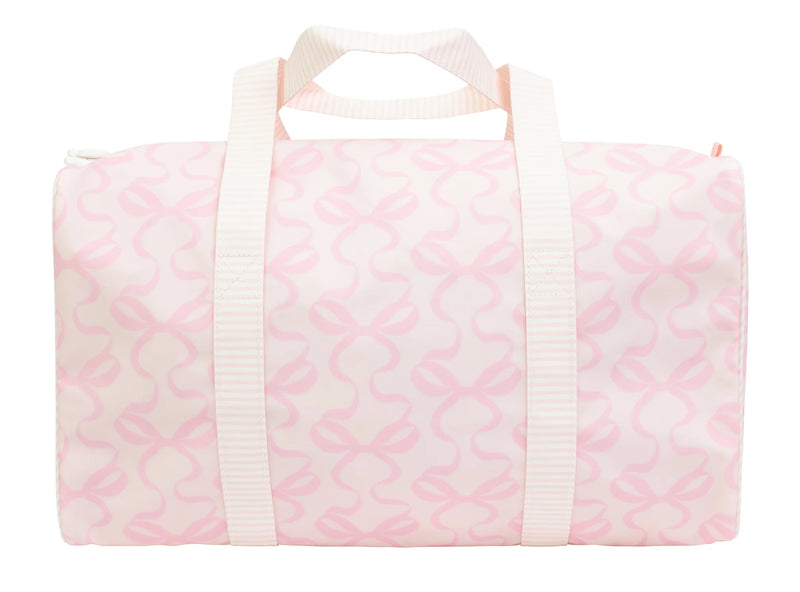 The Duffle Bag - Bows on Pink