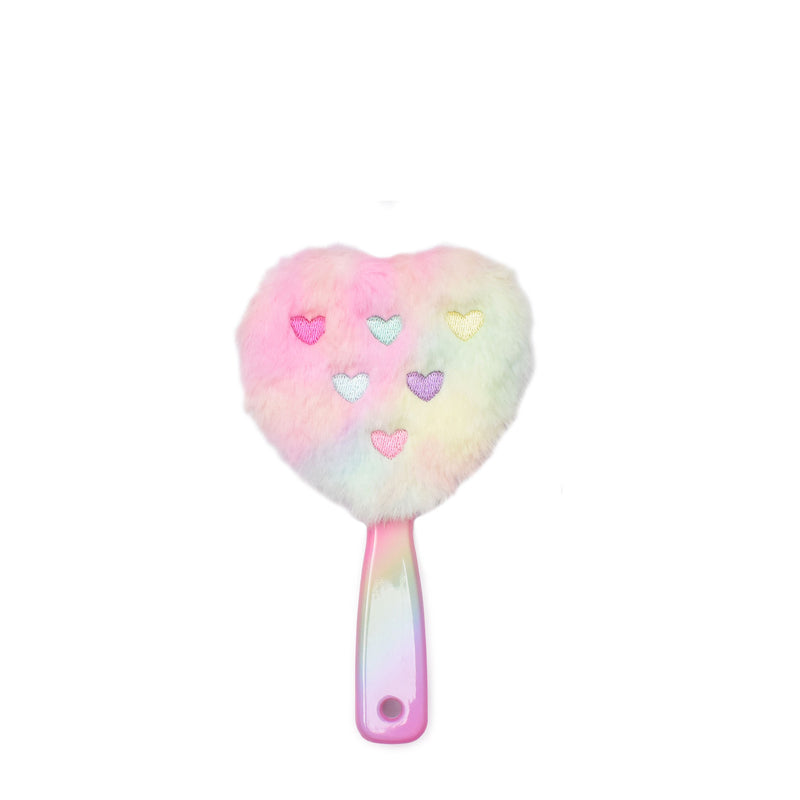 Heart Plush Hairbrush