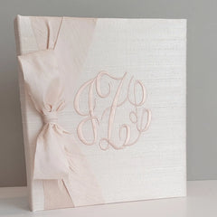 Personalized Baby Book - Silk Book w/ Silk Bow