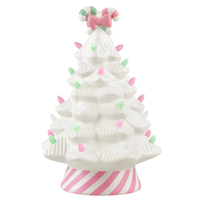 12" Nostalgic Tree - Pink Candy Cane