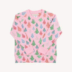 Cassidy Comfy Crewneck Need a Little Nostalgia with Pier Party Pink from The Beaufort Bonnet Co