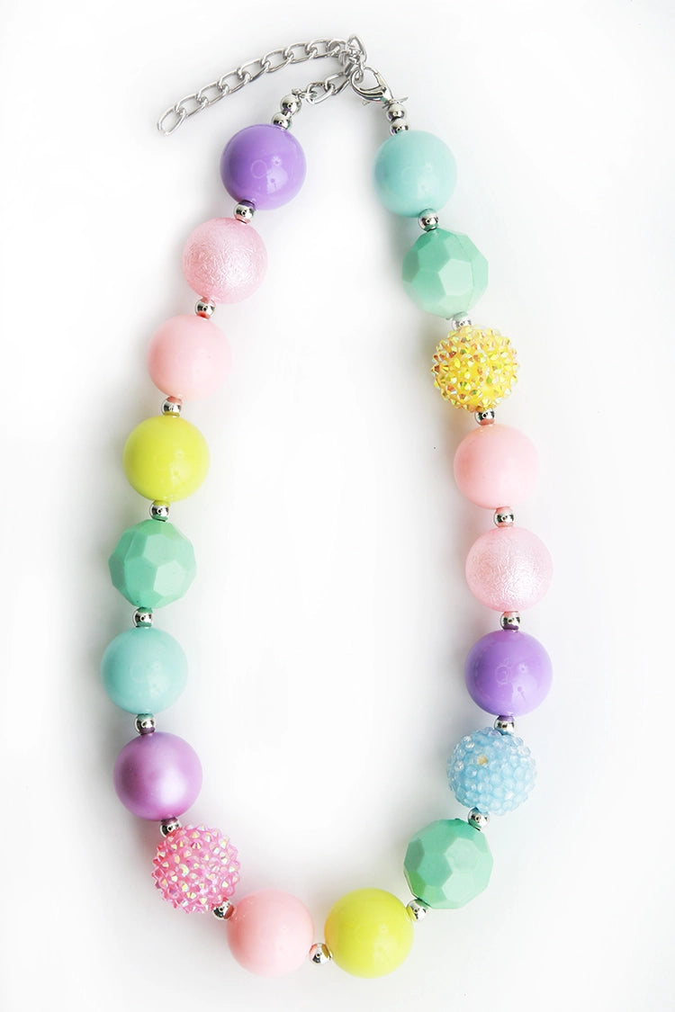 Chunky Pastel Beaded Necklace