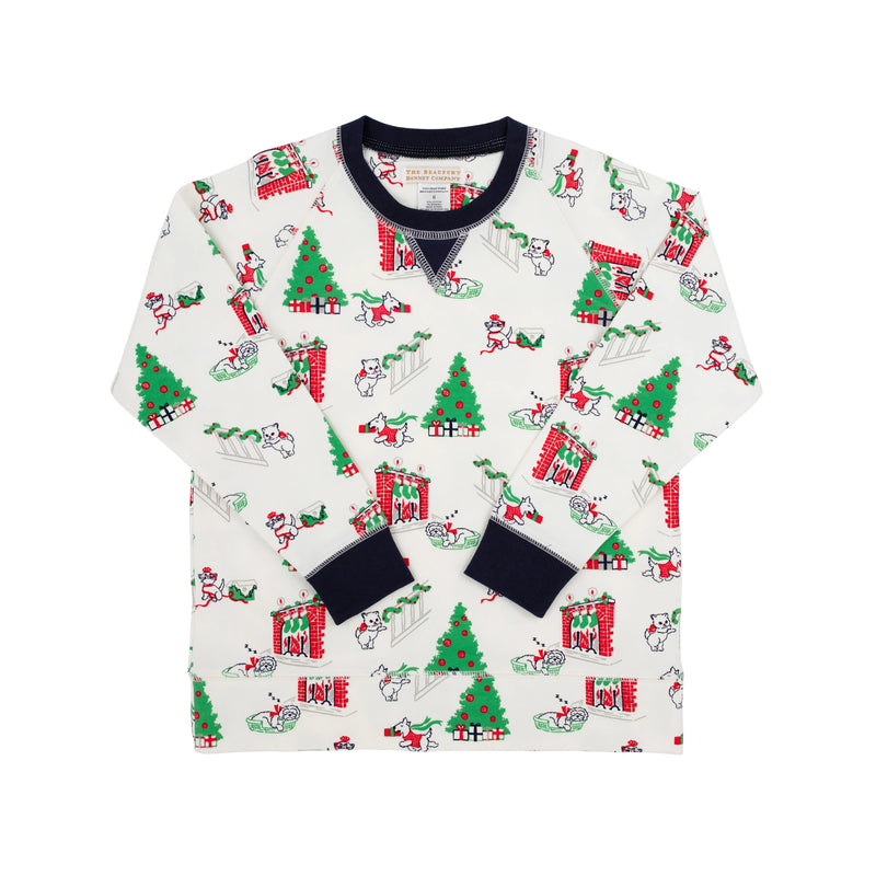 Cassidy Comfy Crewneck - Classic Christmas