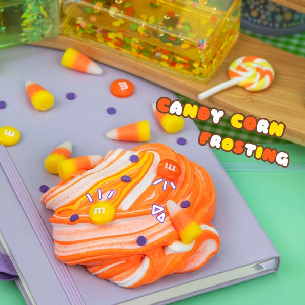 Candy Corn Frosting Butter Slime