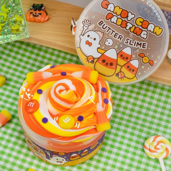 Candy Corn Frosting Butter Slime