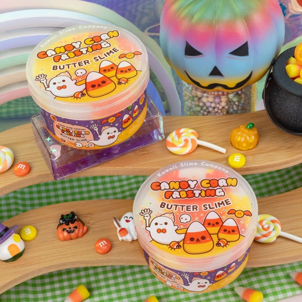 Candy Corn Frosting Butter Slime