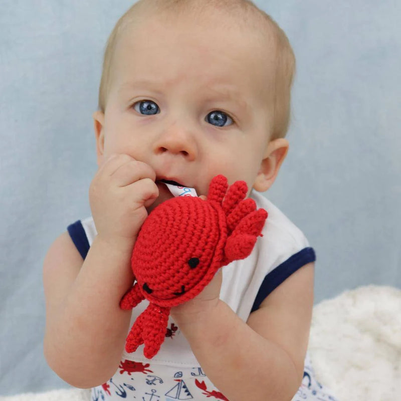 Crab Knit Rattle