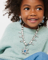 Elsa Spinning Snowflake Necklace