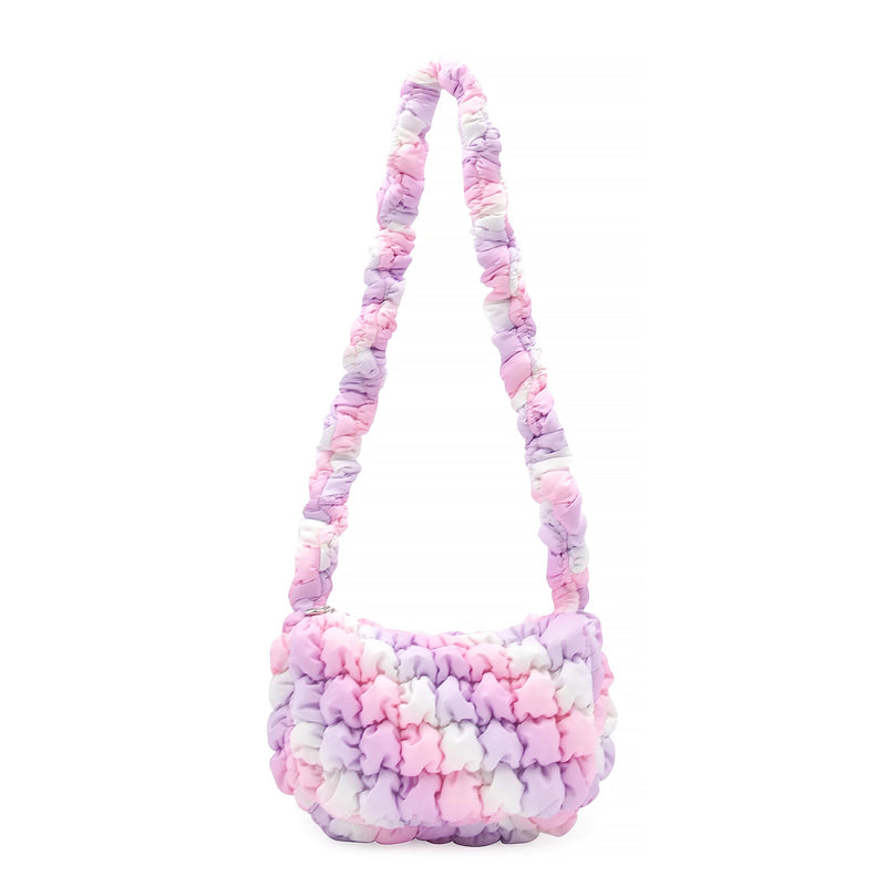 Quilted Scrunchies Mini Sling Bag - Multicolor