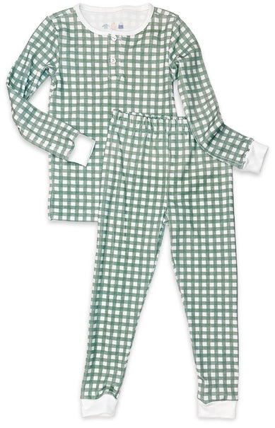 Field Check Sage Boy's Pajamas