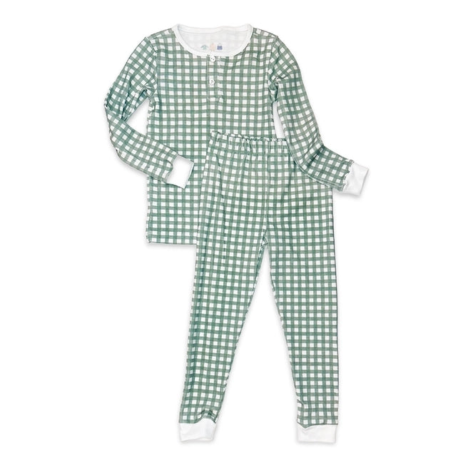 Field Check Sage Boy's Pajamas