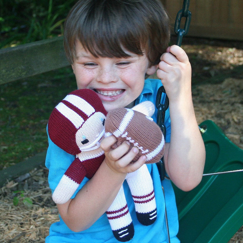 Football Knit Rattle