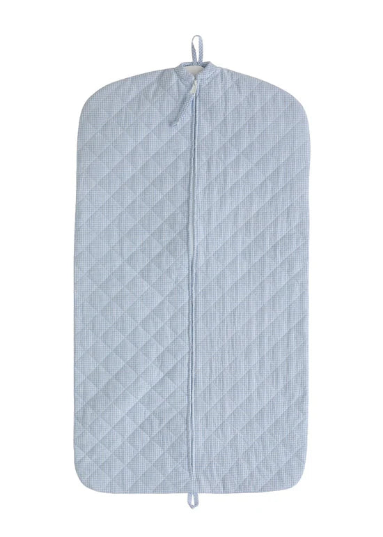 Quilted Luggage Garment - Light Blue