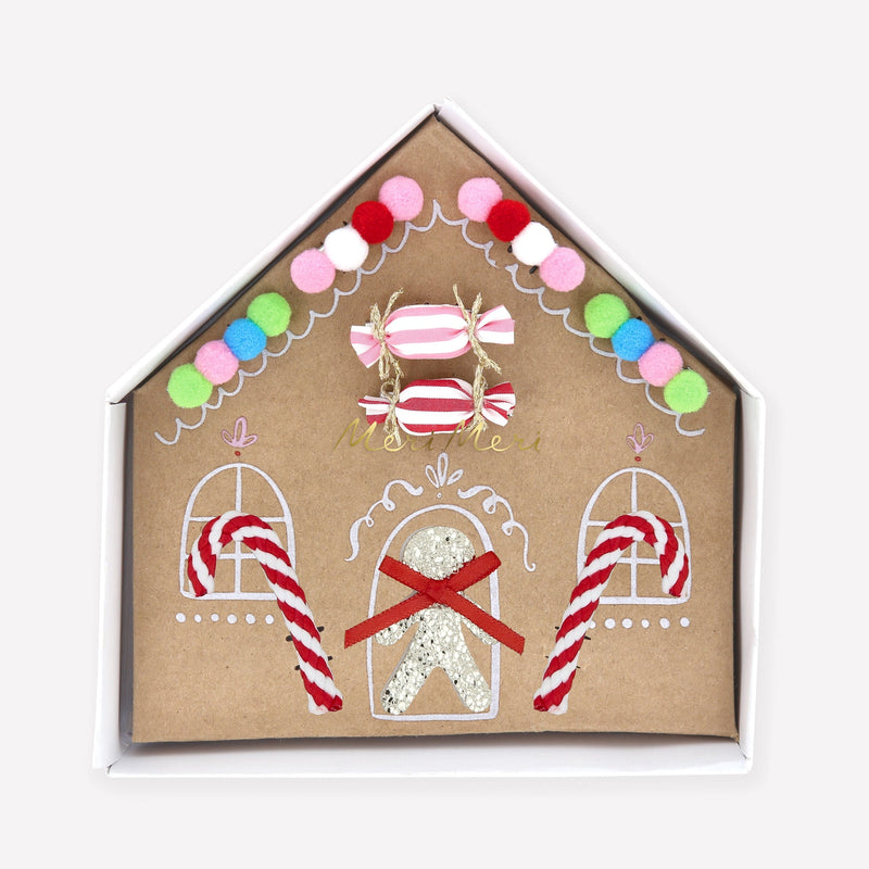 Gingerbread House Hair Clips