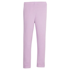 girls Light purple leggings on a white background