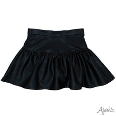 girls metallic black skort skirt by Azahria on a white background