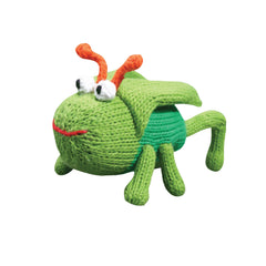 Gordon the Grasshopper Knit Rattle