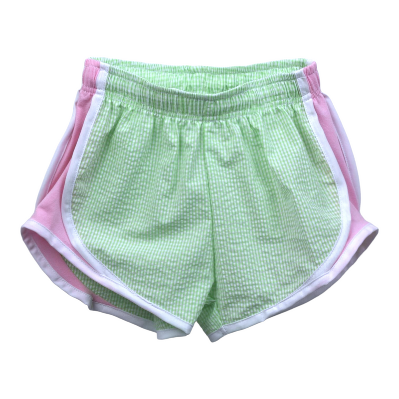 Green & Pink Shorts