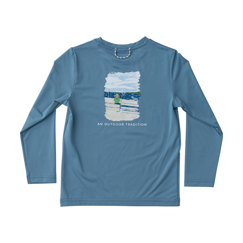 Presale Pro Performance Fishing Tee- Provincial Blue