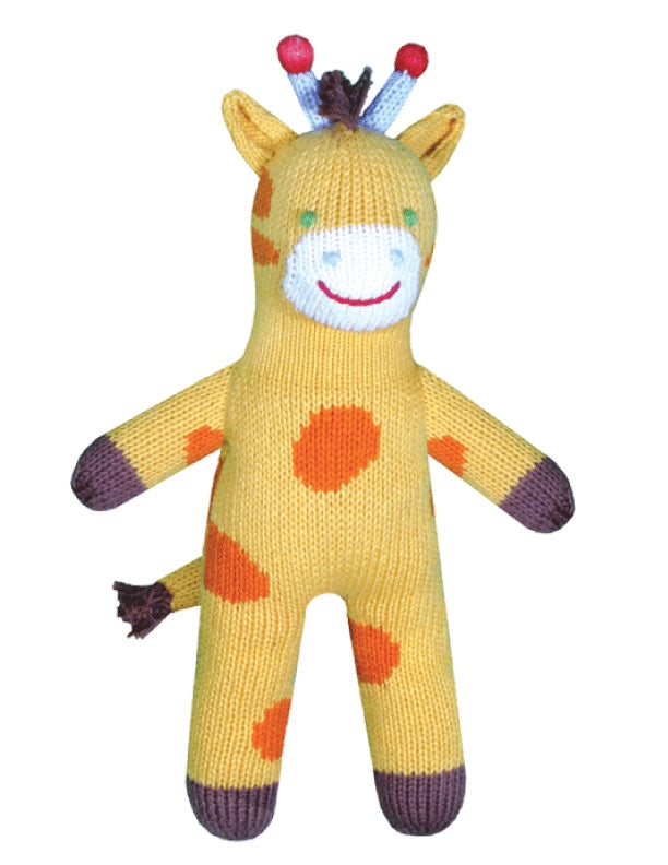 Joshua the Giraffe Knit Rattle